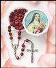 St. Theresa Rose Scented Wood Rosary and Case